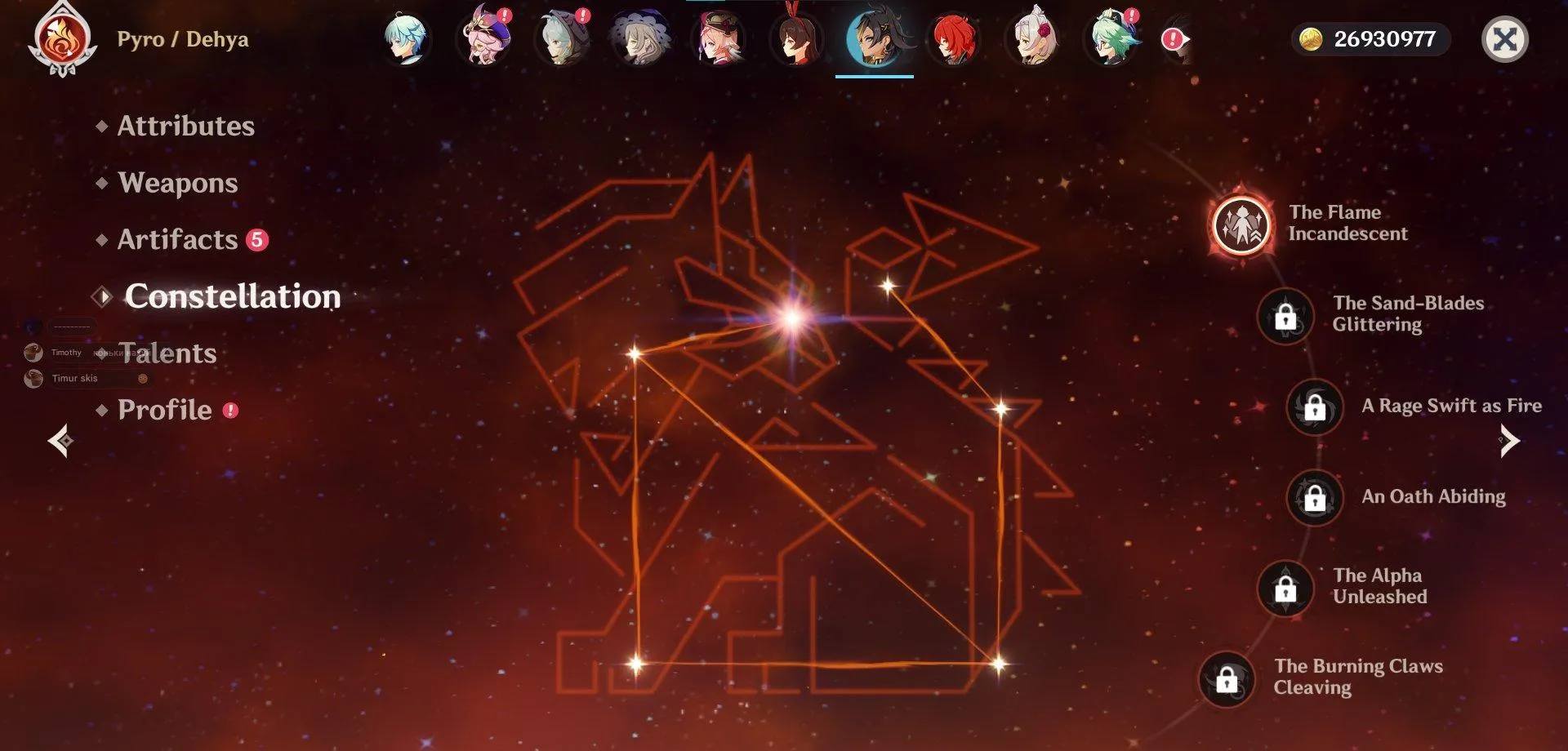 GI1367 High AR54 Lumine Starter with Nilou, Yelan, Mona, Dehya C1, Kyril Flins C1, Lauma, Diluc